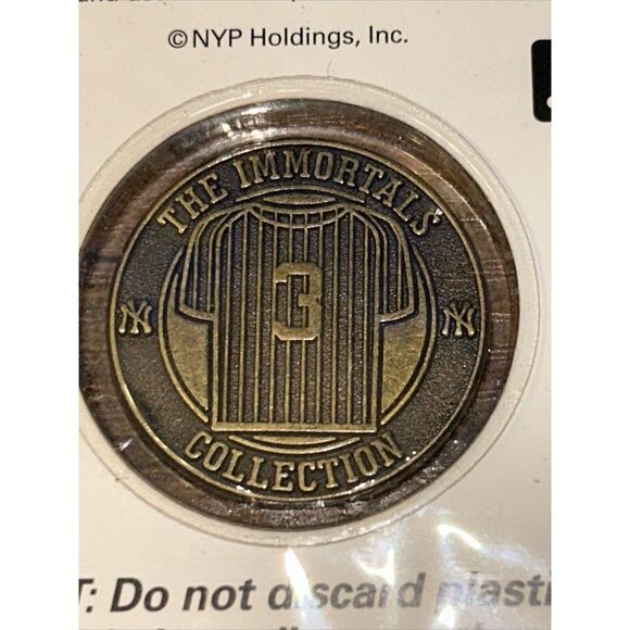 Babe Ruth The Immortals 2005 Medallion Baseball Hall Of Fame HOF NY Yankees - Picture 8 of 9